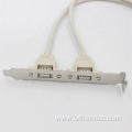 Motherboard 9-pin To Dual Usb2.0 Port Baffle Cable